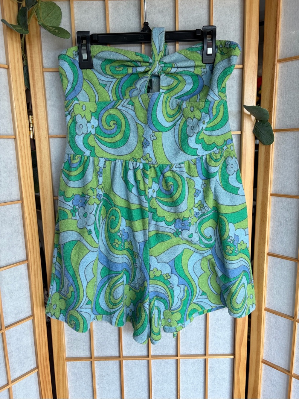wild fable Green and Blue Terry Romper